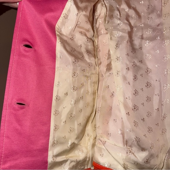 NEW RTW Gucci Pink Orange Embroidered Bunny Rabbit Logo Pique Shirt Jacket Sz S - Picture 11 of 16